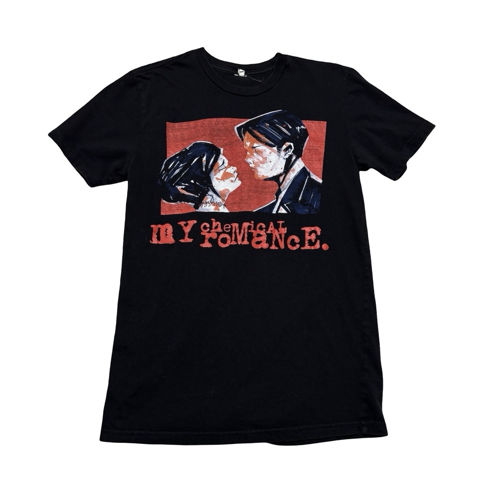 My Chemical Romance Graphic T Shirt Black Size Small 17 x 26